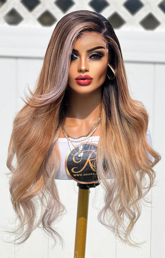 Blonde Balayage 4x4 Closure Wig