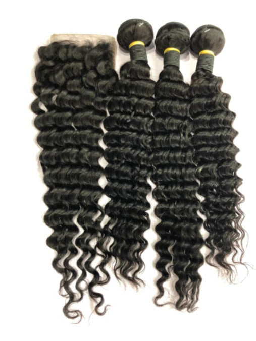 12A Virgin Hair bundles+Closures/Frontals