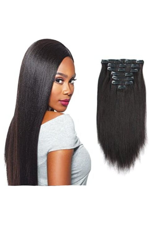 Clip ins Yaki Straight Hair