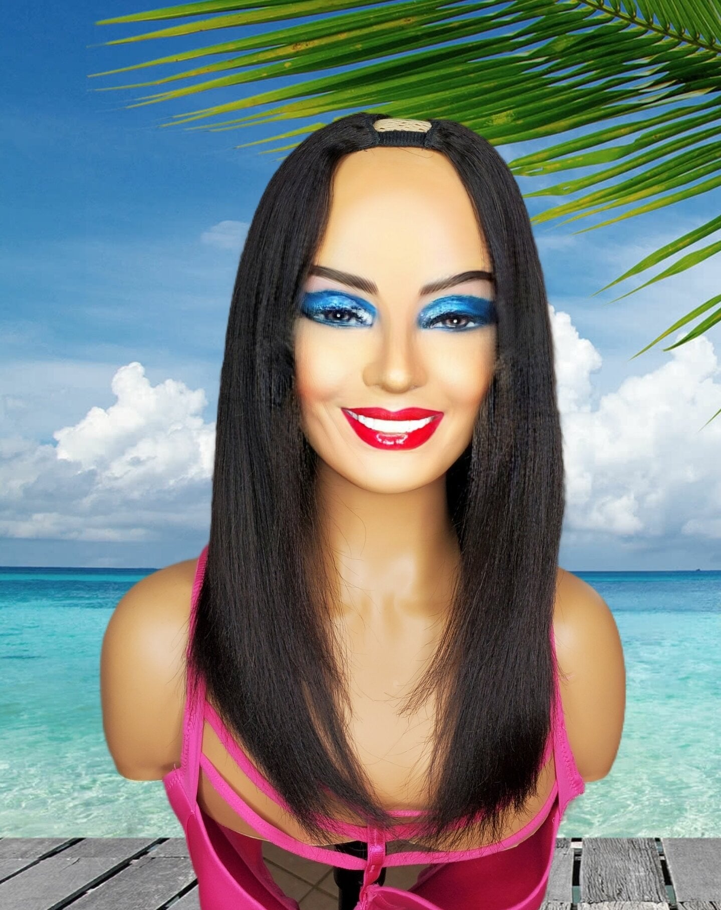 Yaki Straight U-Part Wig